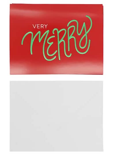 Very Merry Card & Envelope Set By Recollections