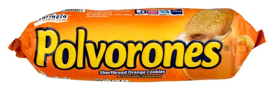 Marinela Polvorones Shortbread Orange Cookies