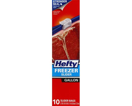 Hefty · Freezer Gallon Slider Bags with Stronger Seal (10 bags)