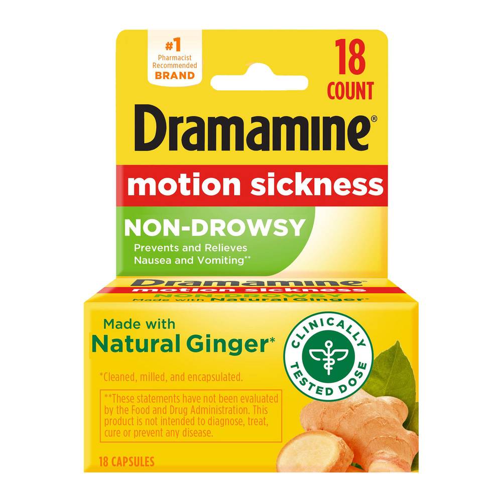 Dramamine Non-Drowsy Naturals With Natural Ginger