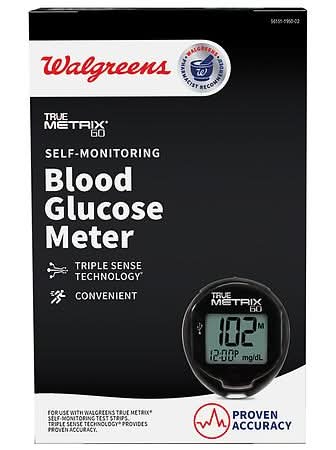 Walgreens True Metrix Go Self-Monitoring Blood Glucose Meter