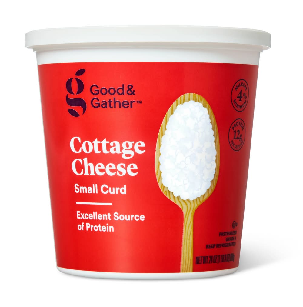 Good & Gather 4% Milkfat Small Curd Cottage Cheese (24 oz)