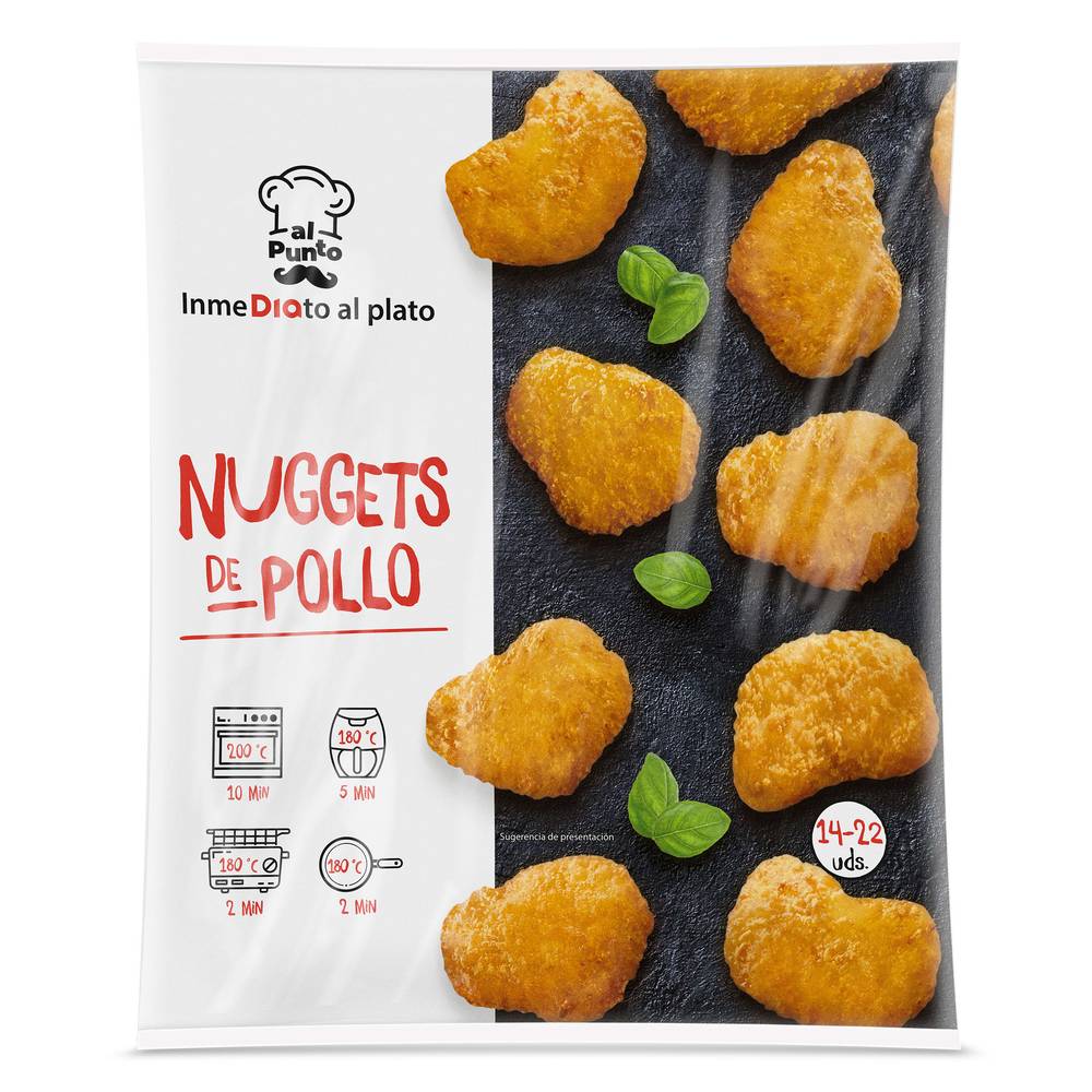 Nuggets De Pollo Al Punto Dia Bolsa 400 G