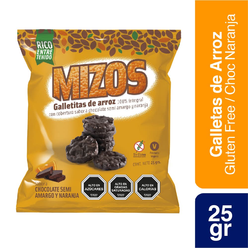 Mizos Chocolate Naranja 25g