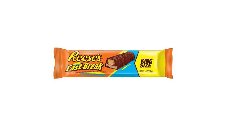 Reese's Fast Break, Milk Chocolate, Peanut Butter and Nougat, King Size Bar, 3.5 Oz