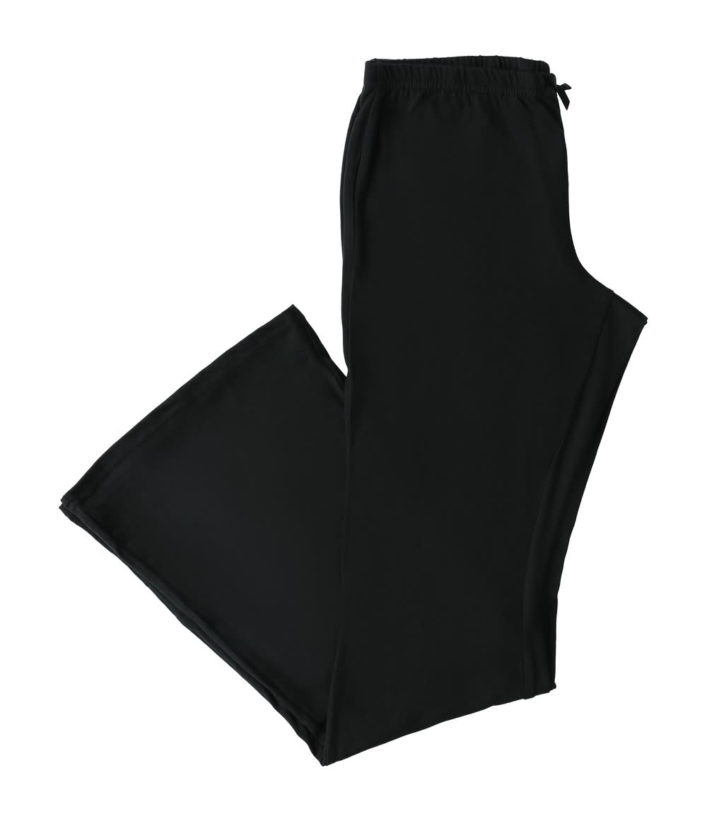 Juniors Jersey Flare Pants Small Black