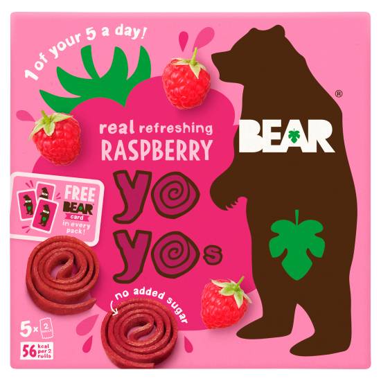 Bear Yoyos Raspberry 5 X 20g