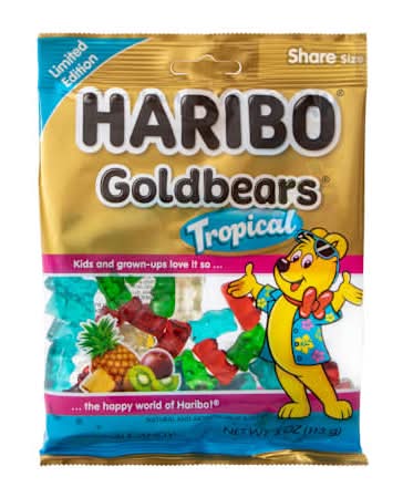 Haribo® Limited Edition Goldbears® Tropical Gummi Candy 4oz Tropical