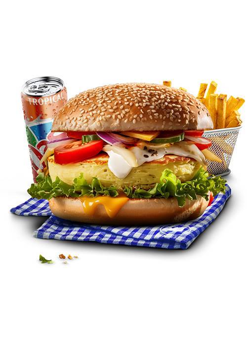Menu végé burger