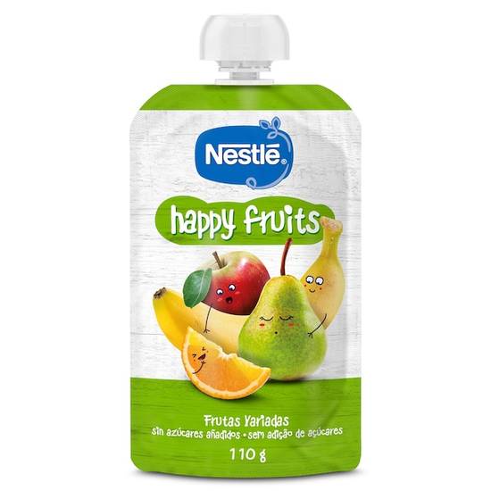Puré de 4 frutas happy fruits Nestlé bolsa 110 g