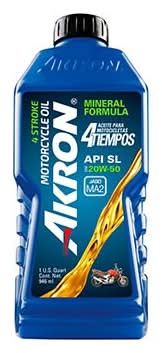 AKRON · Aceite para motocicletas sae 20w-5 (946 ml)