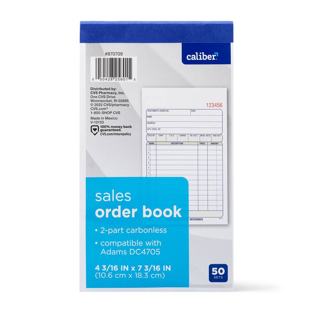 Adams Sales Order Book