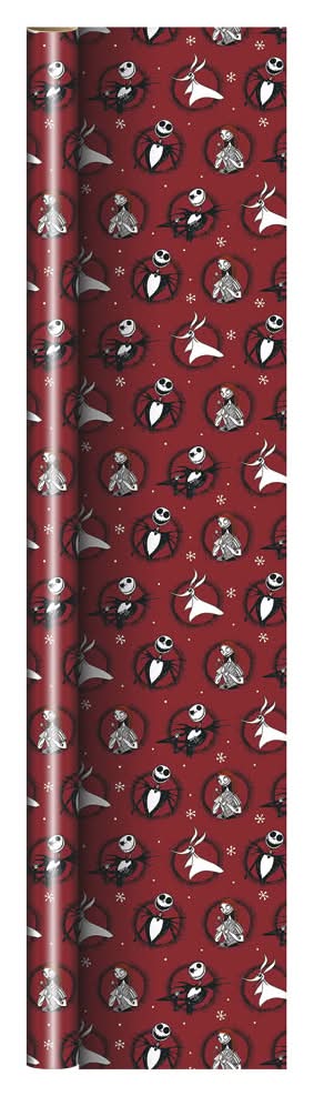 Character Nightmare Before Christmas Gift Wrap, 3.33 ft x 6 yards