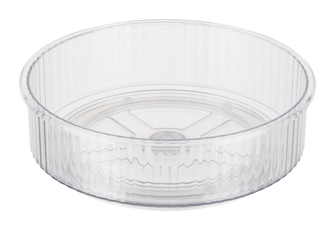 TrueLiving Clear Ribbed Turntable