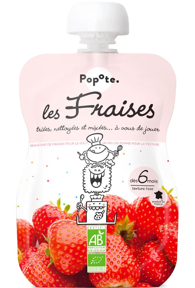 Gourde Fraise BIO - POPOTE - 120g - BIO