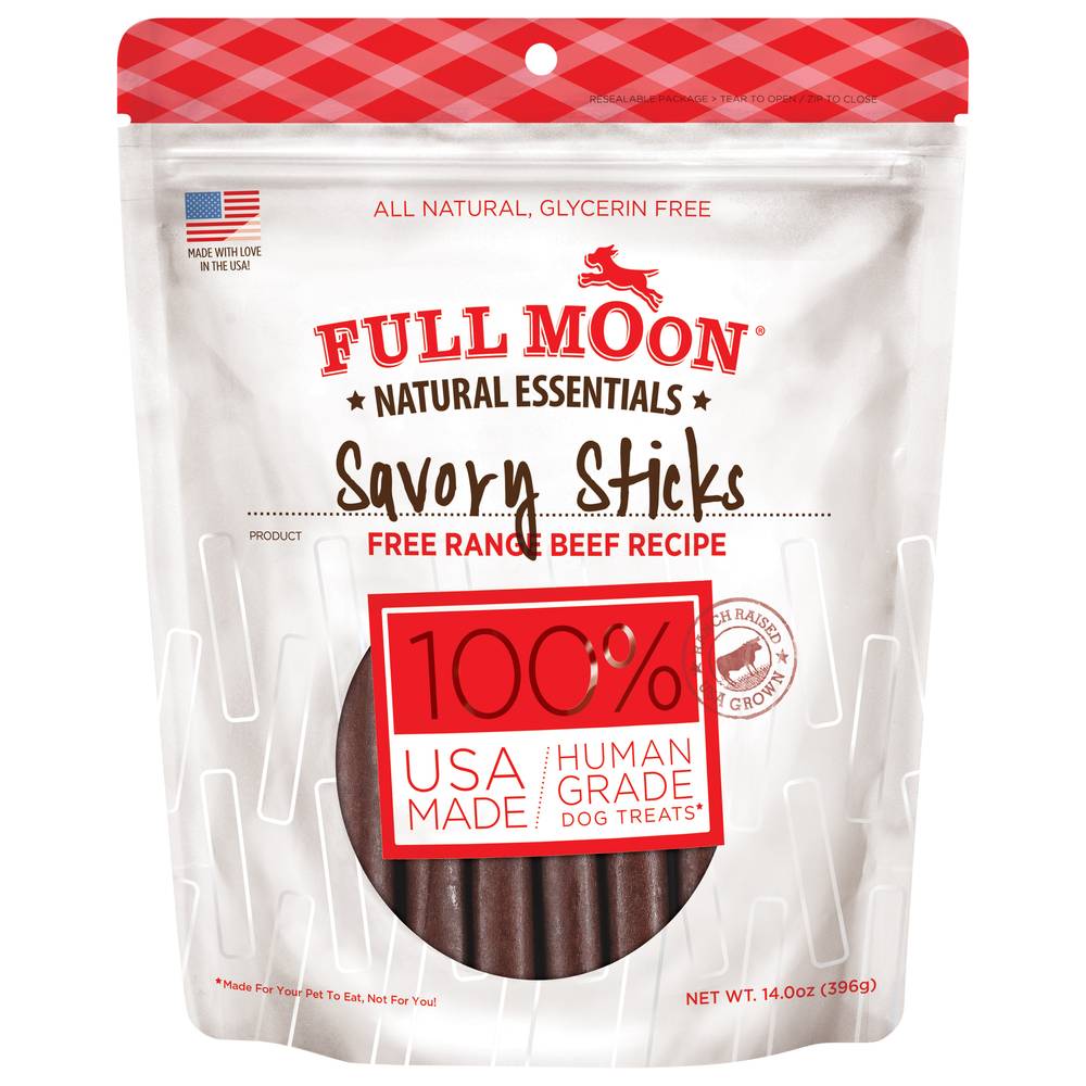 Full Moon Beef Recipe Savory Sticks Dog Treats