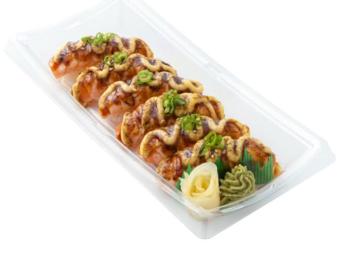 Zenshi Aburi Salmon Nigiri Sushi (8.8 oz, 6 ct)