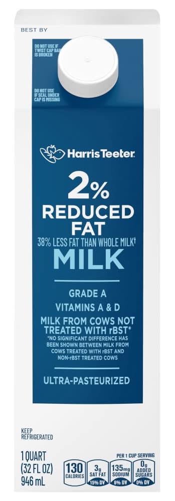 Harris Teeter 2% Reduced Fat Milk (32 fl oz)