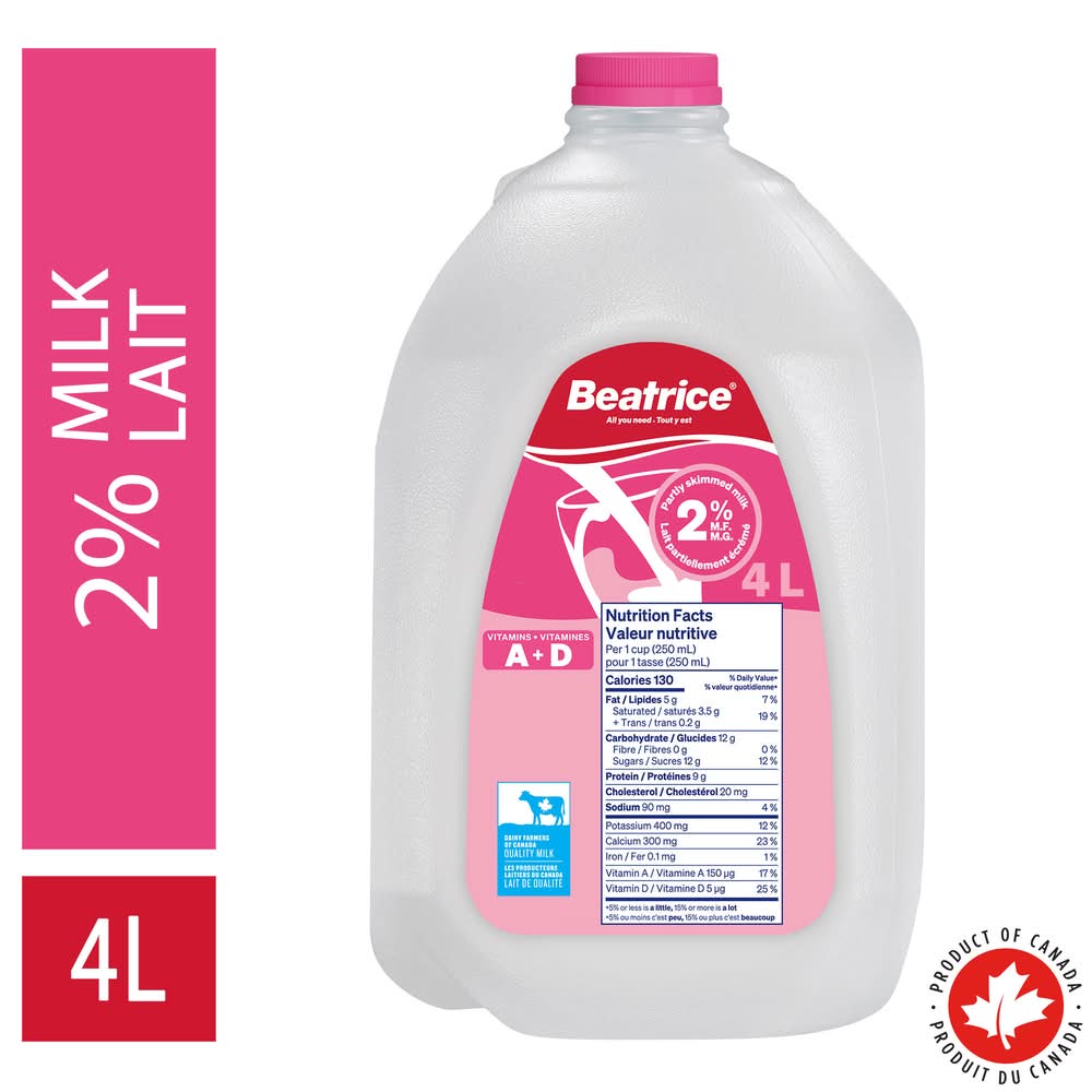 Beatrice Skimmed Milk (4 L)