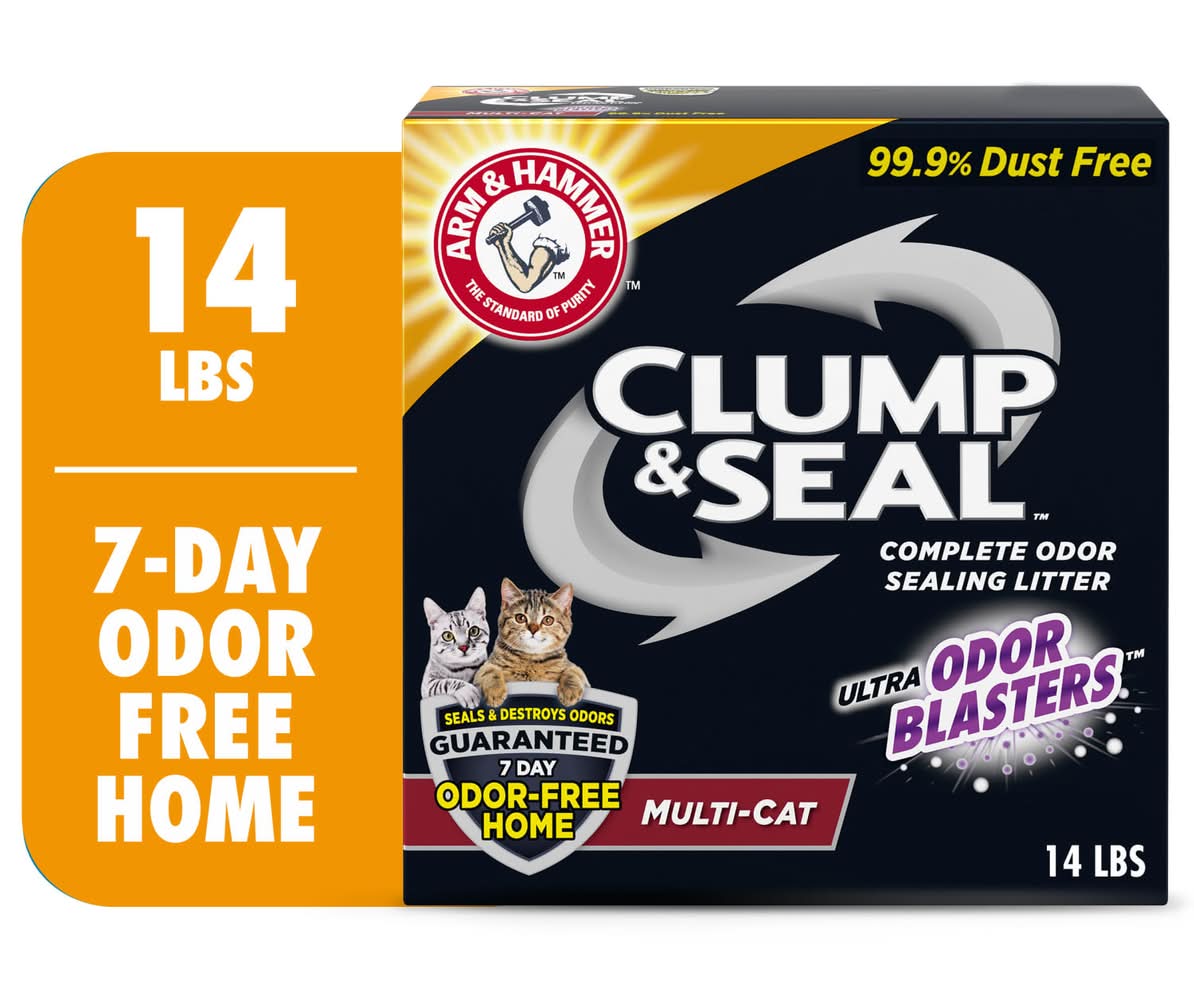 Arm & Hammer Clump & Seal Complete Odor Sealing Cat Litter (14 lbs)