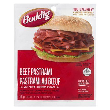 Carl Buddig Smoked Beef Pastrami Luncheon Meat (55 g)