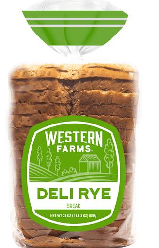 Western Farms - Deli Rye Bread - 24oz (1 Unit per Case)