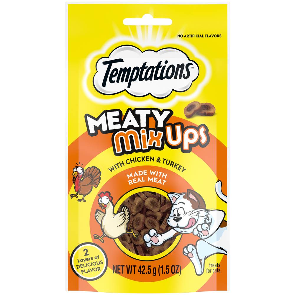 Temptations Meaty Mixups Cat Treats, Chicken-Turkey (1.5 oz)