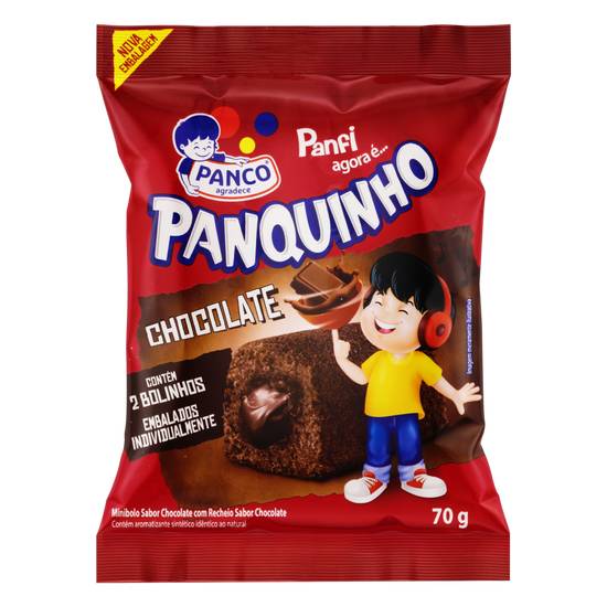 Panco · Bolinho panquinho sabor chocolate com recheio (70 g)