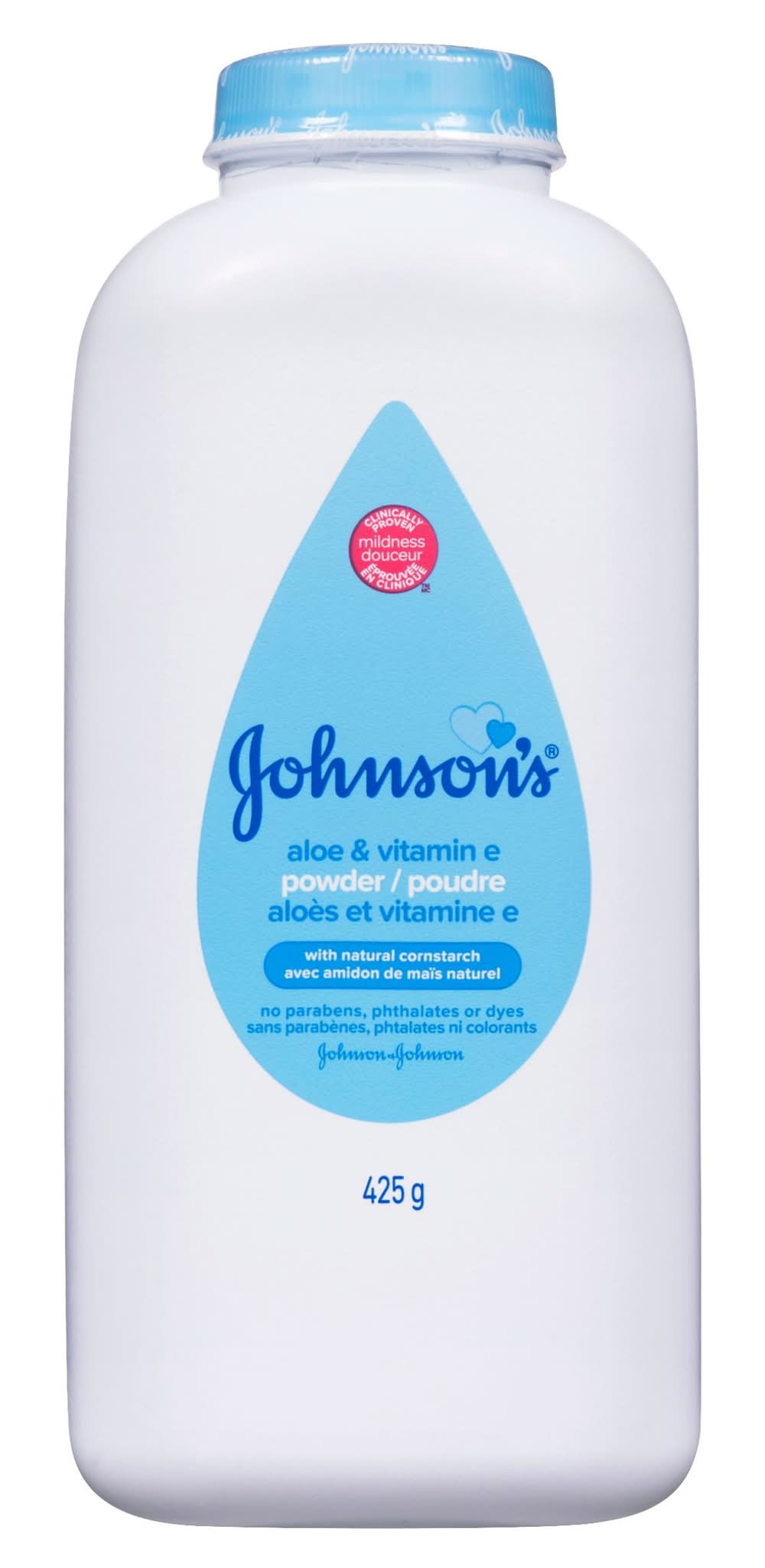 Johnson's poudre d'aloès et de vitamine e avec amidon de maïs naturel pour bébé - johnson's baby powder with cornstarch (425 g)