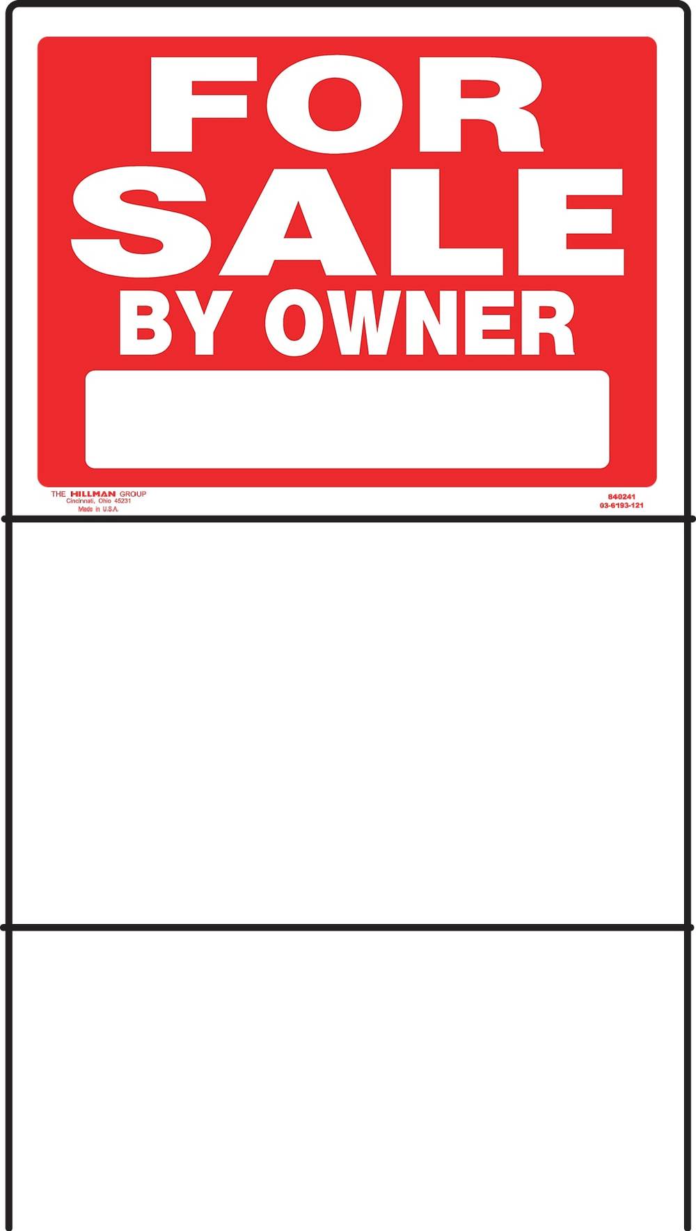 Hillman Sign Center 18-in x 24-in Plastic Sale/For Sale Sign | 842218