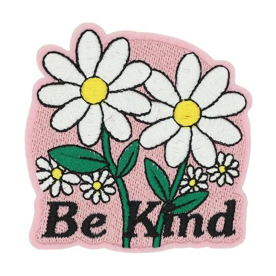 Iron-On & Adhesive Be Kind Embroidered Patch By Make Market