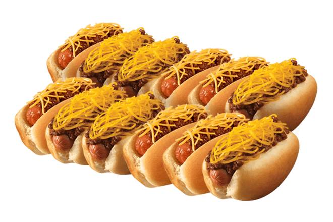 12 CHILI CHEESE PUPS