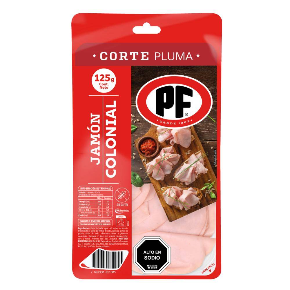 PF · Jamón colonial (125 g)