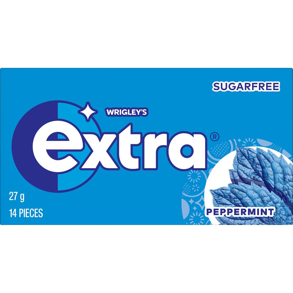 Wrigley's Sugar Free Chewing Gums, Peppermint (27g, 14 pack)