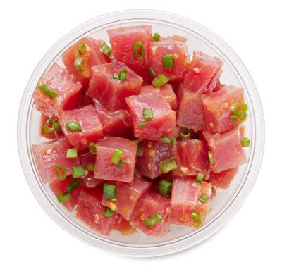 Seafood Counter Poke Ahi Shoyu Previously Frozen - Co Service Case - 0.75 Lb