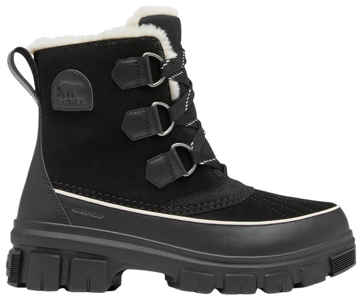 Sorel Women's Tivoli V Waterproof Boot (Black/Fawn, 9.5)