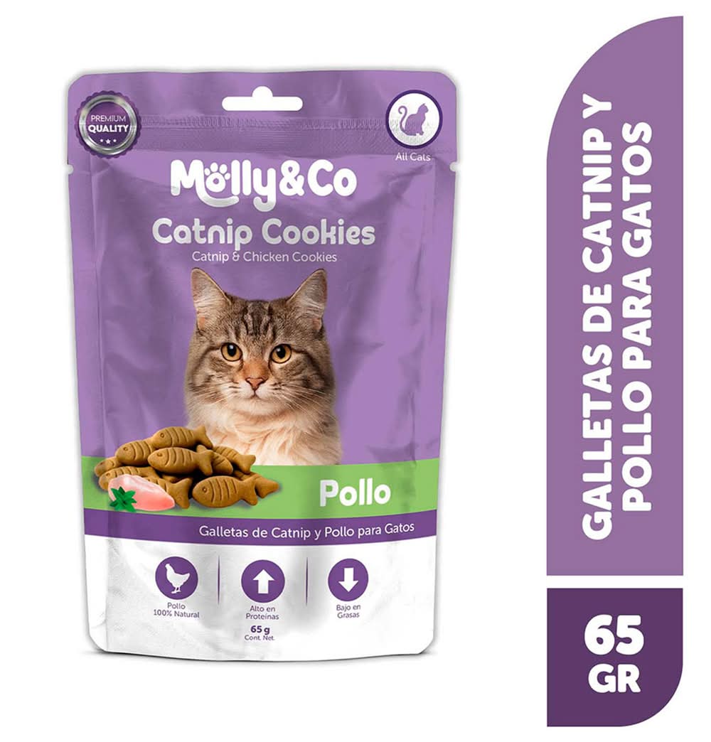 Galleta Gato Molly & Co Catnip y Pollo 65 g