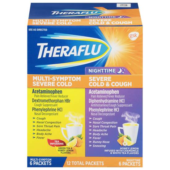 Theraflu Multi-Symptom & Nighttime Severe Cold & Cough