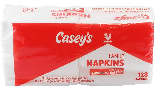 Casey's Family Napkins 128ct