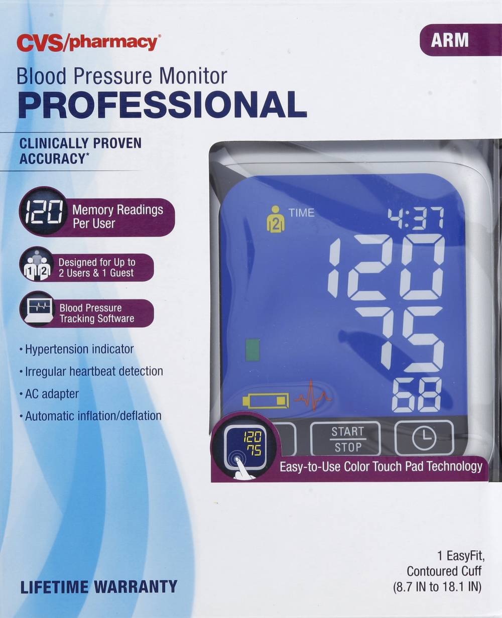 CVS Pharmacy Professional Arm Blood Pressure Monitor