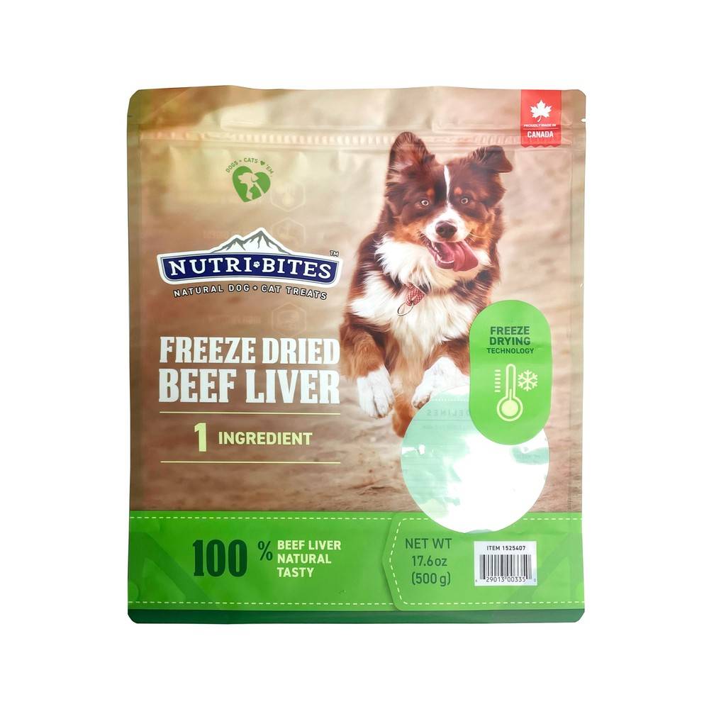 Nutribites Freeze Dried Beef Liver (1.1 lbs)