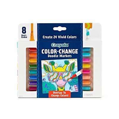 Crayola Color Change Dual End Markers, Multicolor (8 ct)