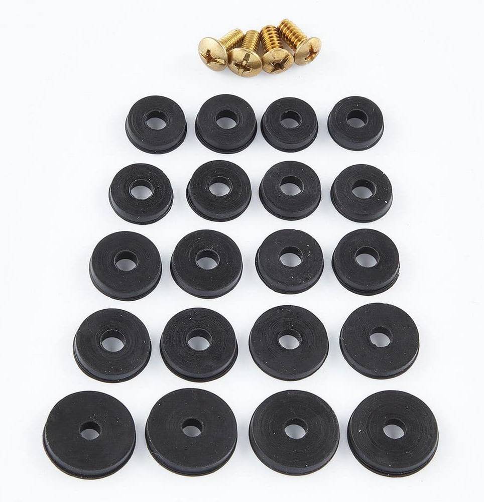 Everbilt Rubber Flat Faucet Washers, Black (24 ct)