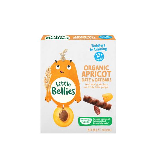 Little Bellies Organic Apricot Date & Oat Bars 85g
