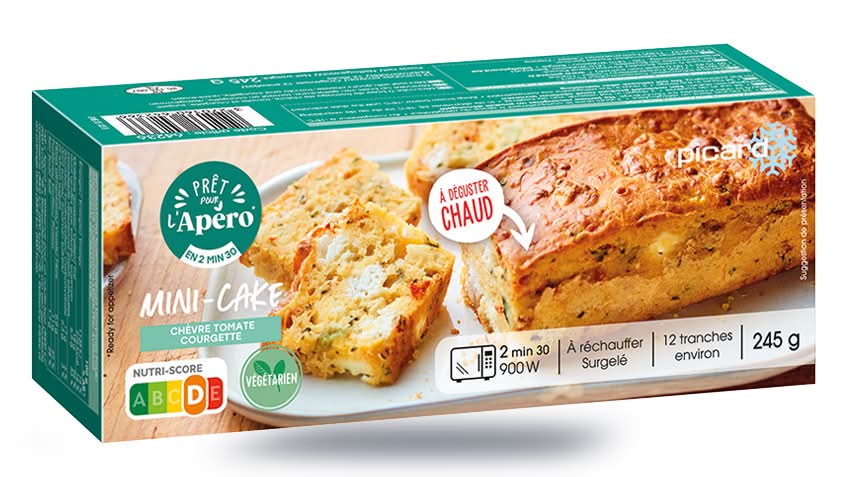 Mini-cake chèvre tomate courgette (à trancher)