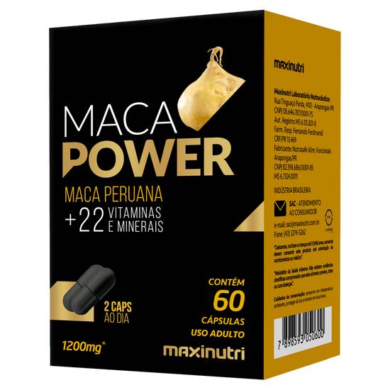 Maxinutri maca power (60 cápsulas)