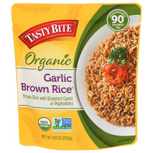 Tasty Bite Organic Garlic Brown Rice