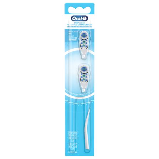 Oral-B Complete Deep Clean Battery Powered Toothbrush Brush Head (2 ct)