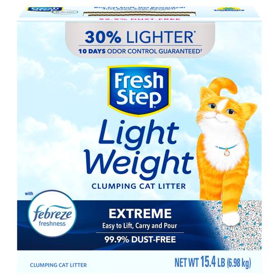 Fresh Step Lightweight Febreze Extreme Scented Clumping Cat Litter