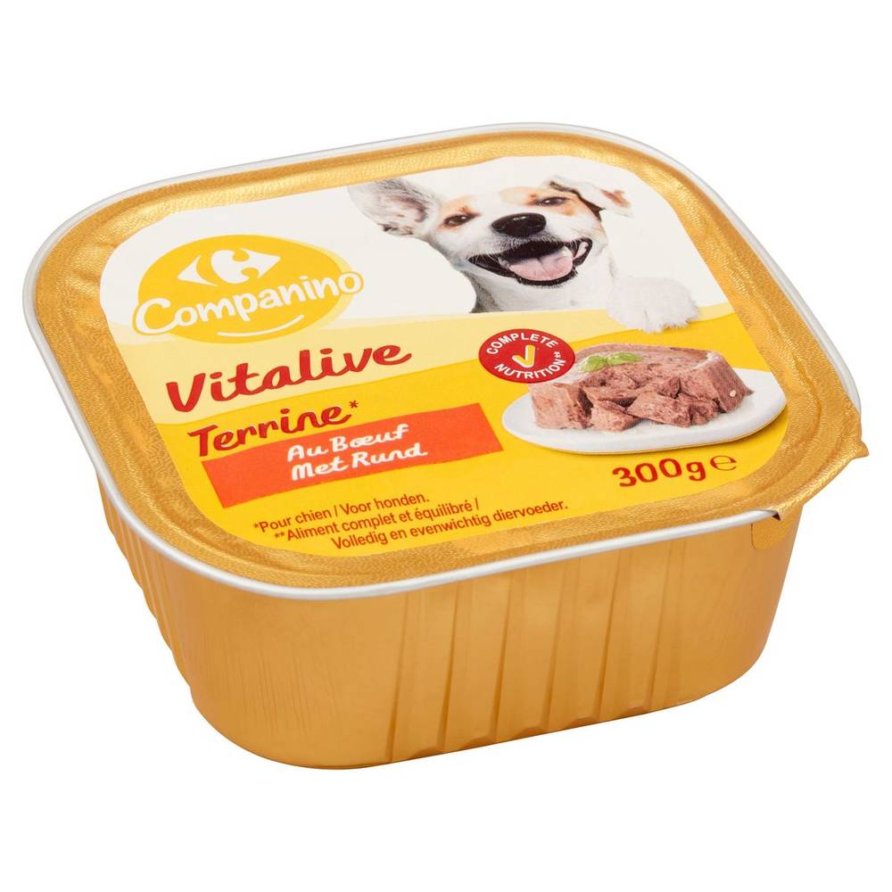 Carrefour Companino Vitalive Terrine au Bœuf 300 g